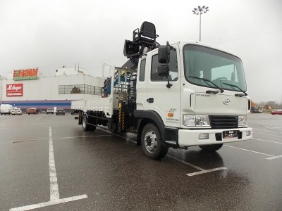 Кран-манипулятор Hiab 160TM на базе HYUNDAI HD120