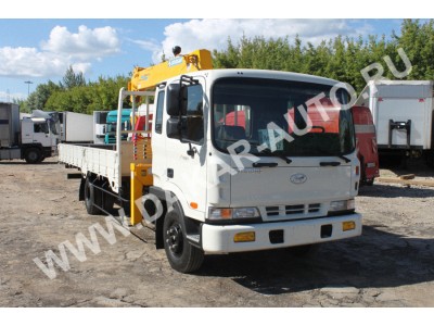 Кран-манипулятор Soosan SCS 335 на базе HYUNDAI HD120