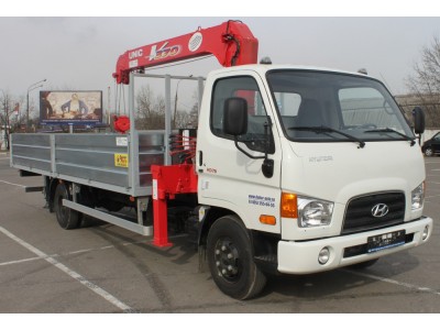 Кран-манипулятор Unic URV-373 на базе HYUNDAI HD78