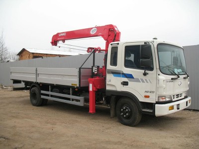 Кран-манипулятор Unic URV-373 на базе HYUNDAI HD120