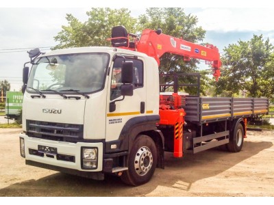 Кран-манипулятор Kanglim KS 1256G-II на базе ISUZU FVR34ULQ